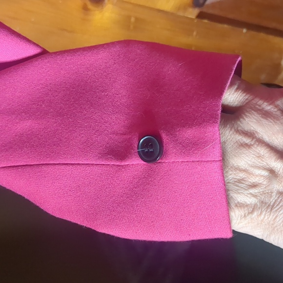 JULES & LEOPOLD* notch collar long sleeve 1 button close crop blazer jacket sz S - Picture 5 of 11